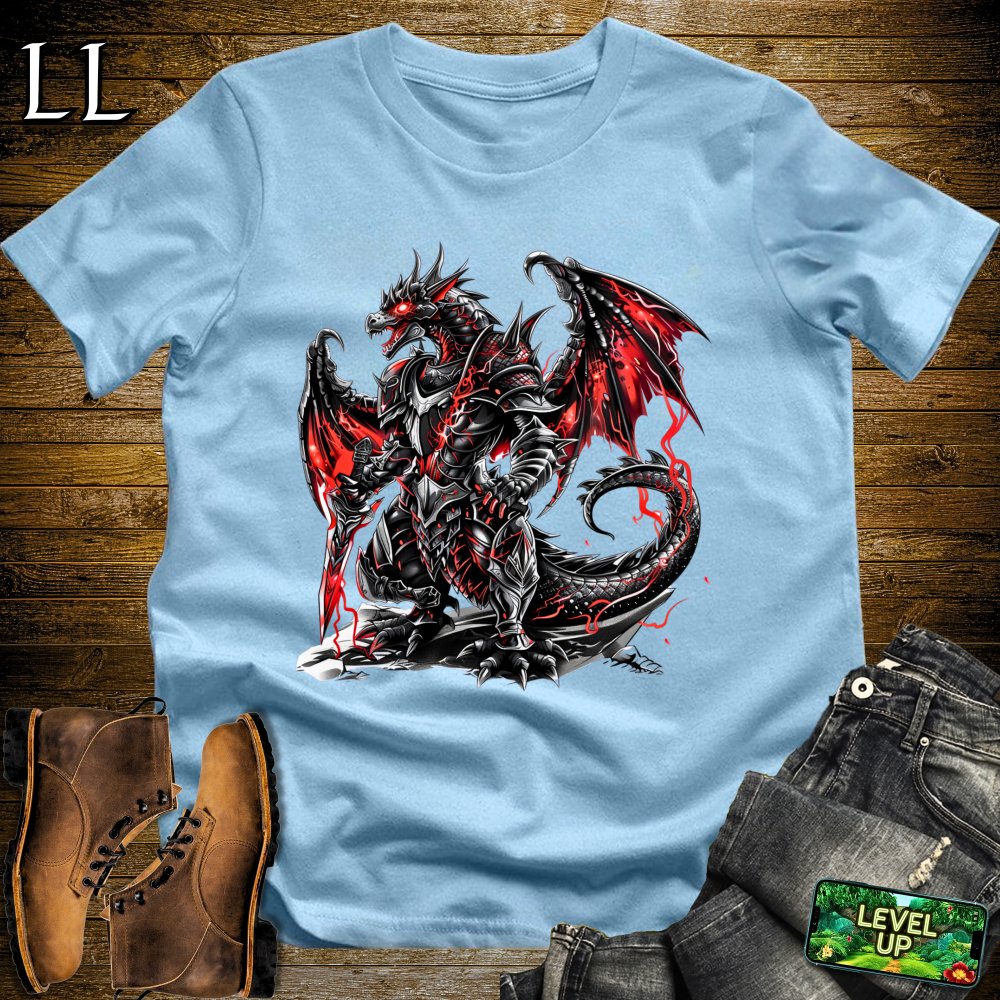 Battle Dragon Softstyle Tee - Light Blue - LegacyLayers