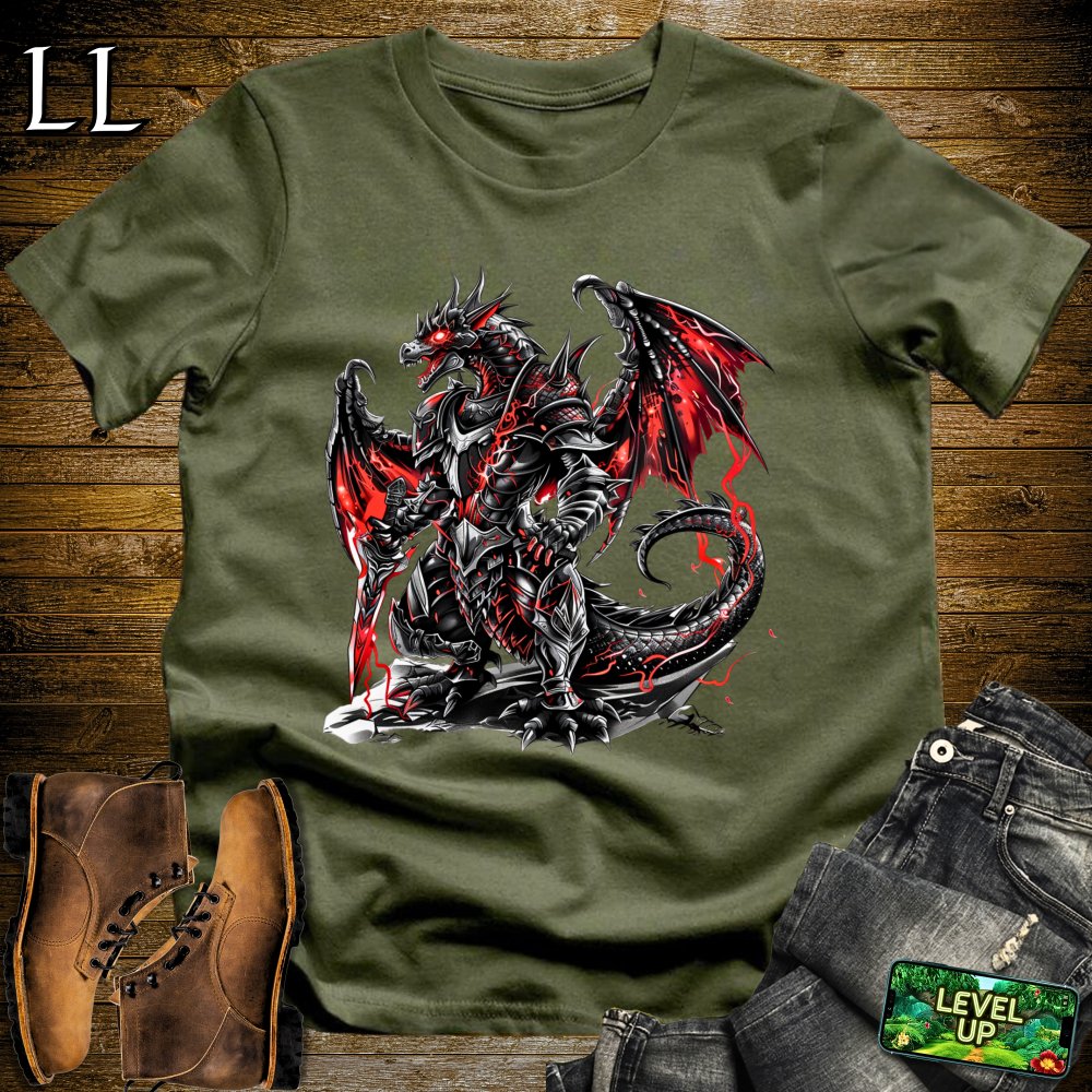 Battle Dragon Softstyle Tee - Military Green - LegacyLayers