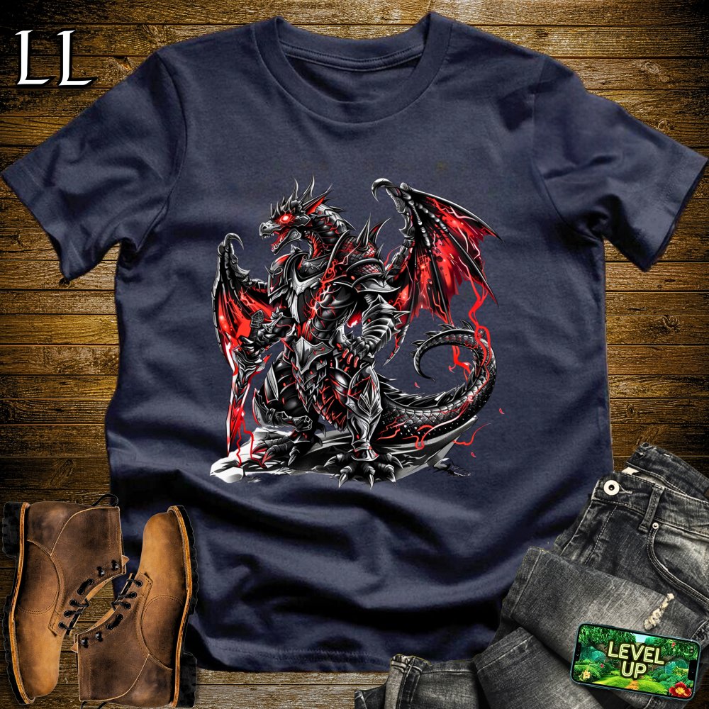 Battle Dragon Softstyle Tee - Navy - LegacyLayers