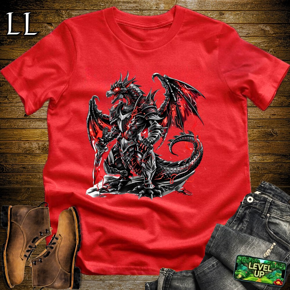 Battle Dragon Softstyle Tee - Red - LegacyLayers