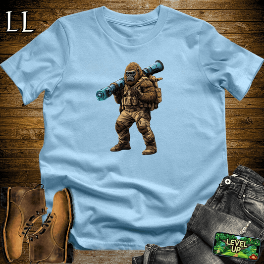 Bazooka Gorilla Softstyle Tee - Light Blue - LegacyLayers