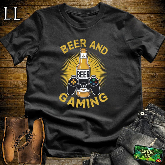 Beer and Gaming Softstyle Tee - Black - LegacyLayers