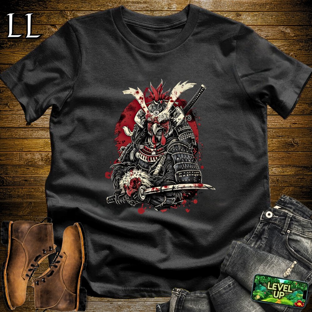 Beheader Chicken Samurai Black | Funny Warrior Tee