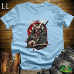 Beheader Chicken Samurai Light Blue | Funny Warrior Tee