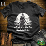 Black and White Samurai Black | Warrior Graphic Tee