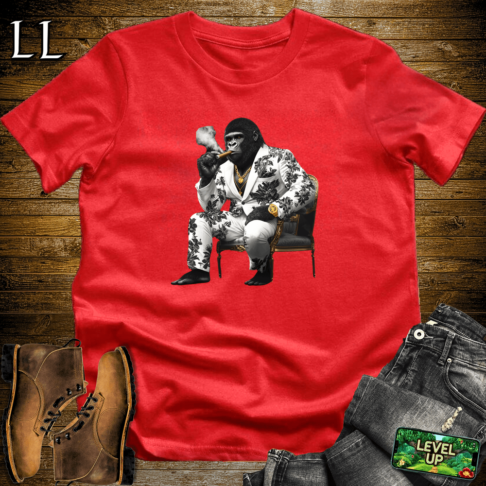 Black Flower Cigar Gorilla - Red - LegacyLayers
