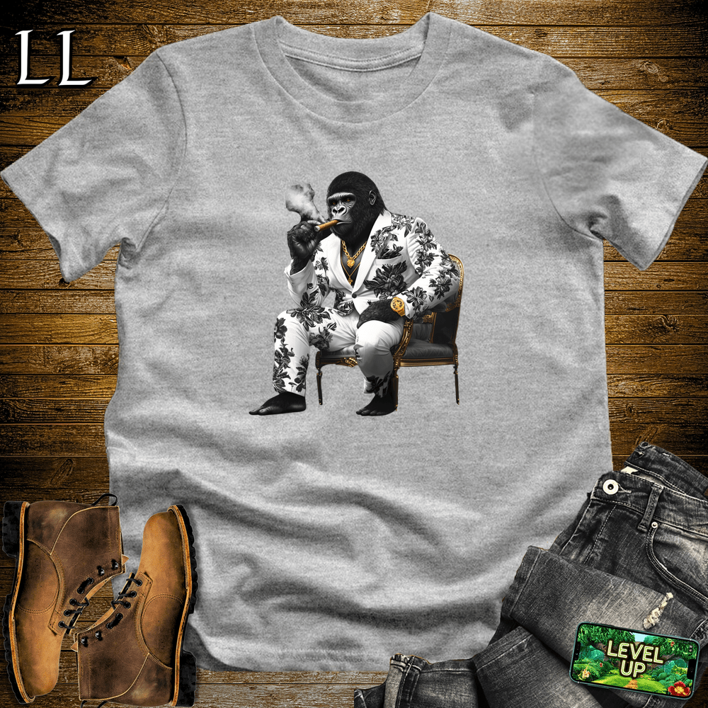 Black Flower Cigar Gorilla - Sport Grey - LegacyLayers