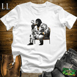 Black Flower Cigar Gorilla - White - LegacyLayers