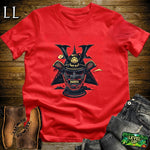 Black Samurai Mask Red | Honor & Strength Tee