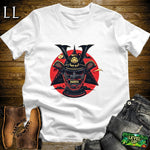 Black Samurai Mask White | Honor & Strength Tee