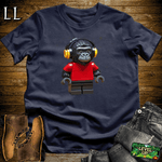 Block Toy Red Shirt Gorilla Navy | Retro Block Design Tee
