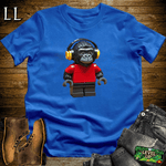 Block Toy Red Shirt Gorilla Royal | Retro Block Design Tee