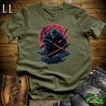 Blood Moon Gorilla Softstyle Tee Military Green | Gothic Gift Tee