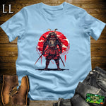 Blood Moon Samurai Light Blue | Mystical Warrior Tee
