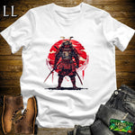 Blood Moon Samurai White | Mystical Warrior Tee