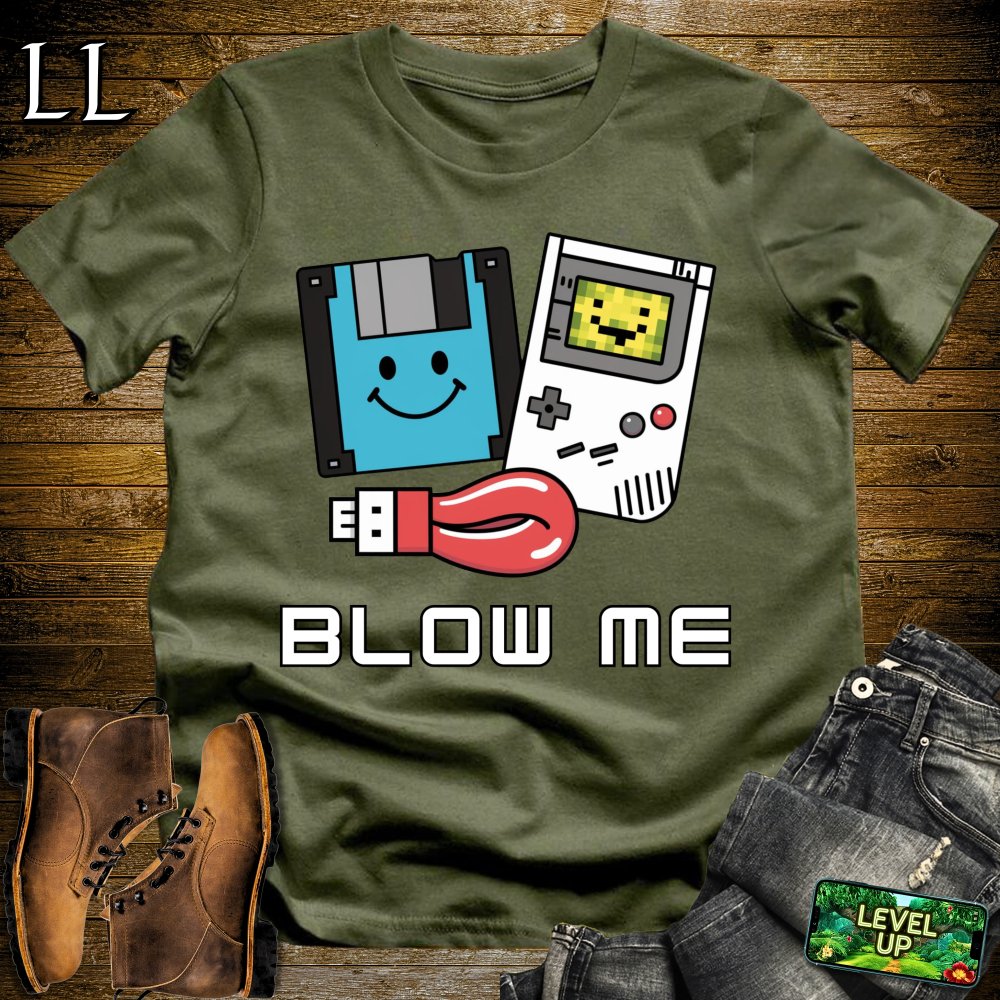 Blow Me Softstyle Tee - Military Green - LegacyLayers