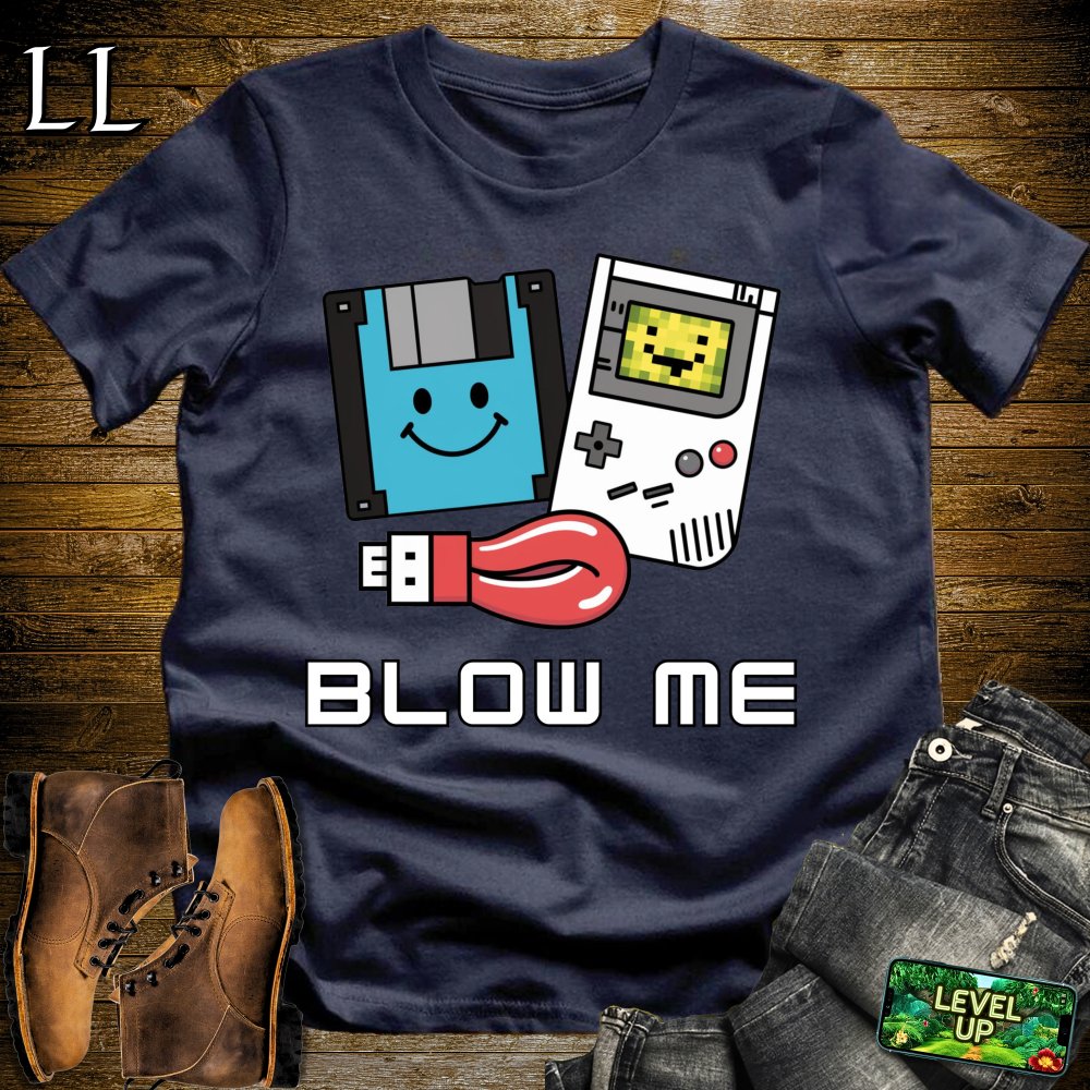 Blow Me Softstyle Tee - Navy - LegacyLayers