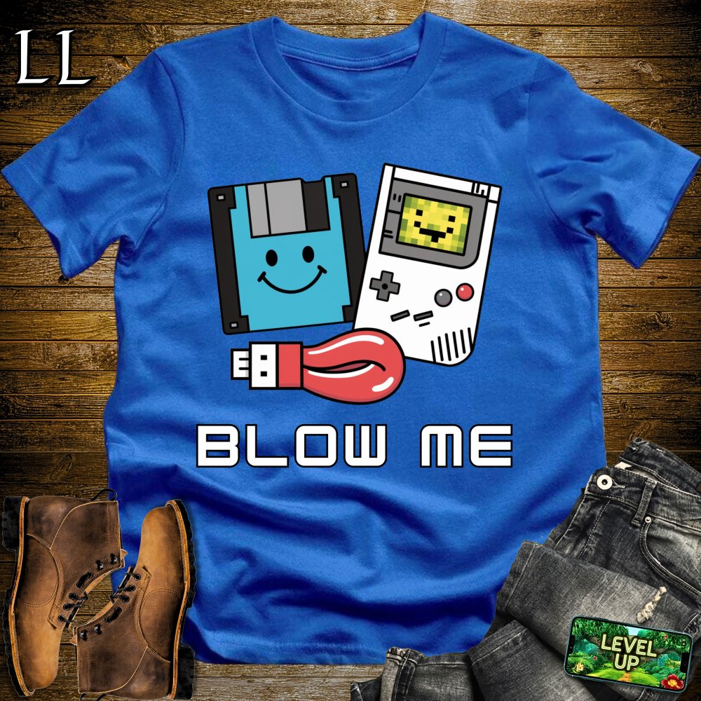 Blow Me Softstyle Tee - Royal - LegacyLayers