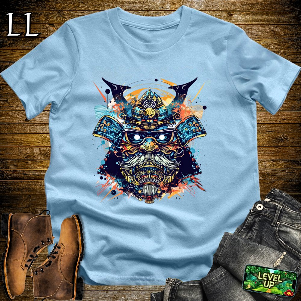 Blue Eye Samurai Mask Softstyle Tee - Light Blue - LegacyLayers