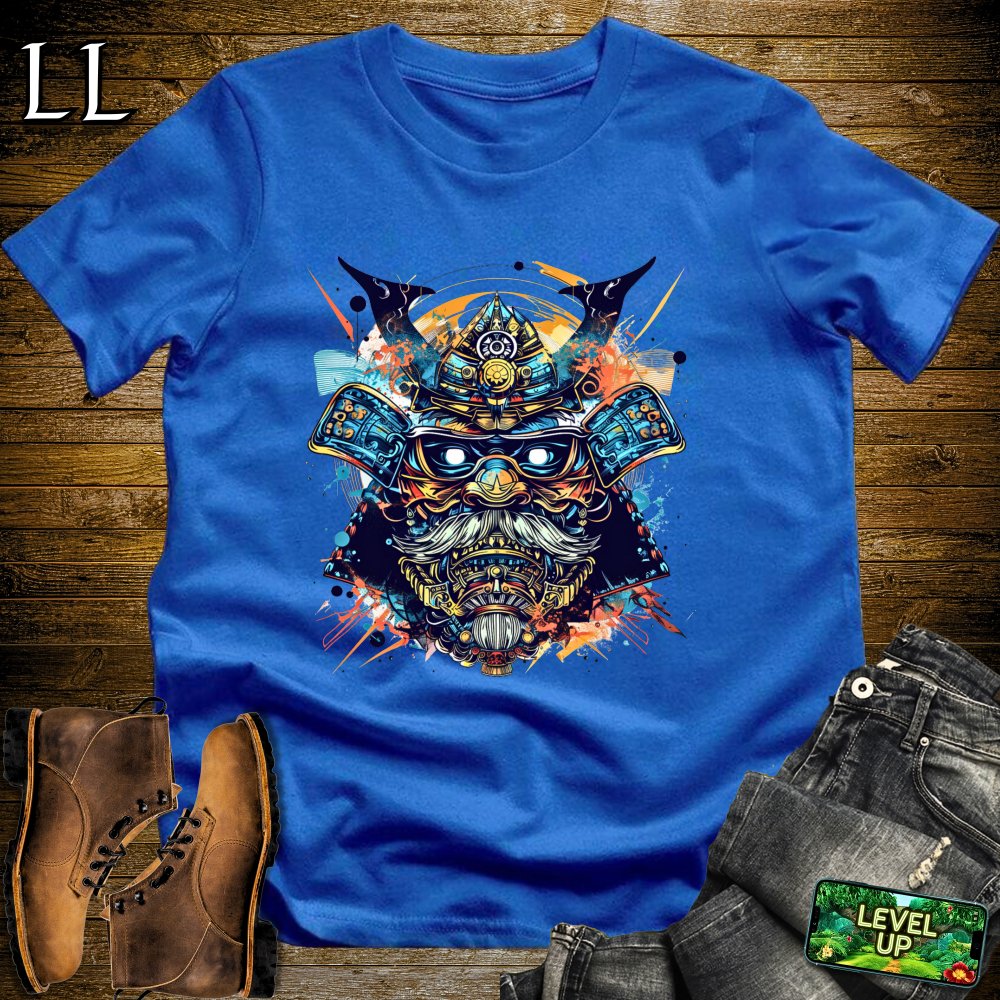 Blue Eye Samurai Mask Softstyle Tee - Royal - LegacyLayers