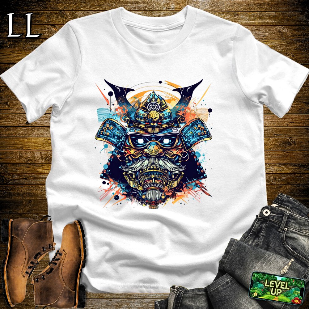 Blue Eye Samurai Mask Softstyle Tee - White - LegacyLayers