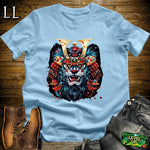 Blue Lion Samurai Light Blue | Majestic Warrior Tee