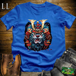 Blue Lion Samurai Royal Blue | Majestic Warrior Tee