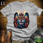 Blue Lion Samurai Sport Grey | Majestic Warrior Tee
