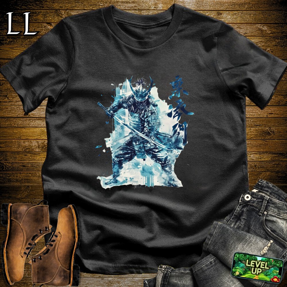 Blue Samurai Black | Ocean Warrior Tee