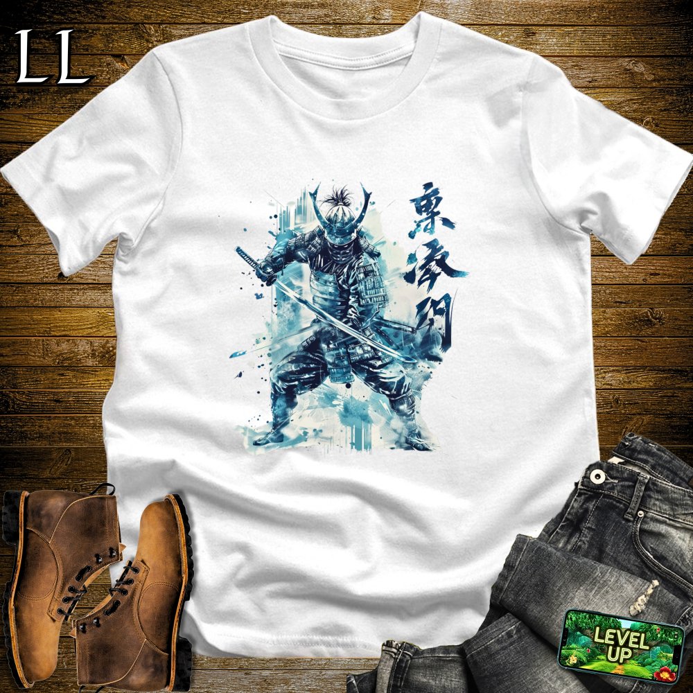 Blue Samurai Softstyle Tee - White - LegacyLayers