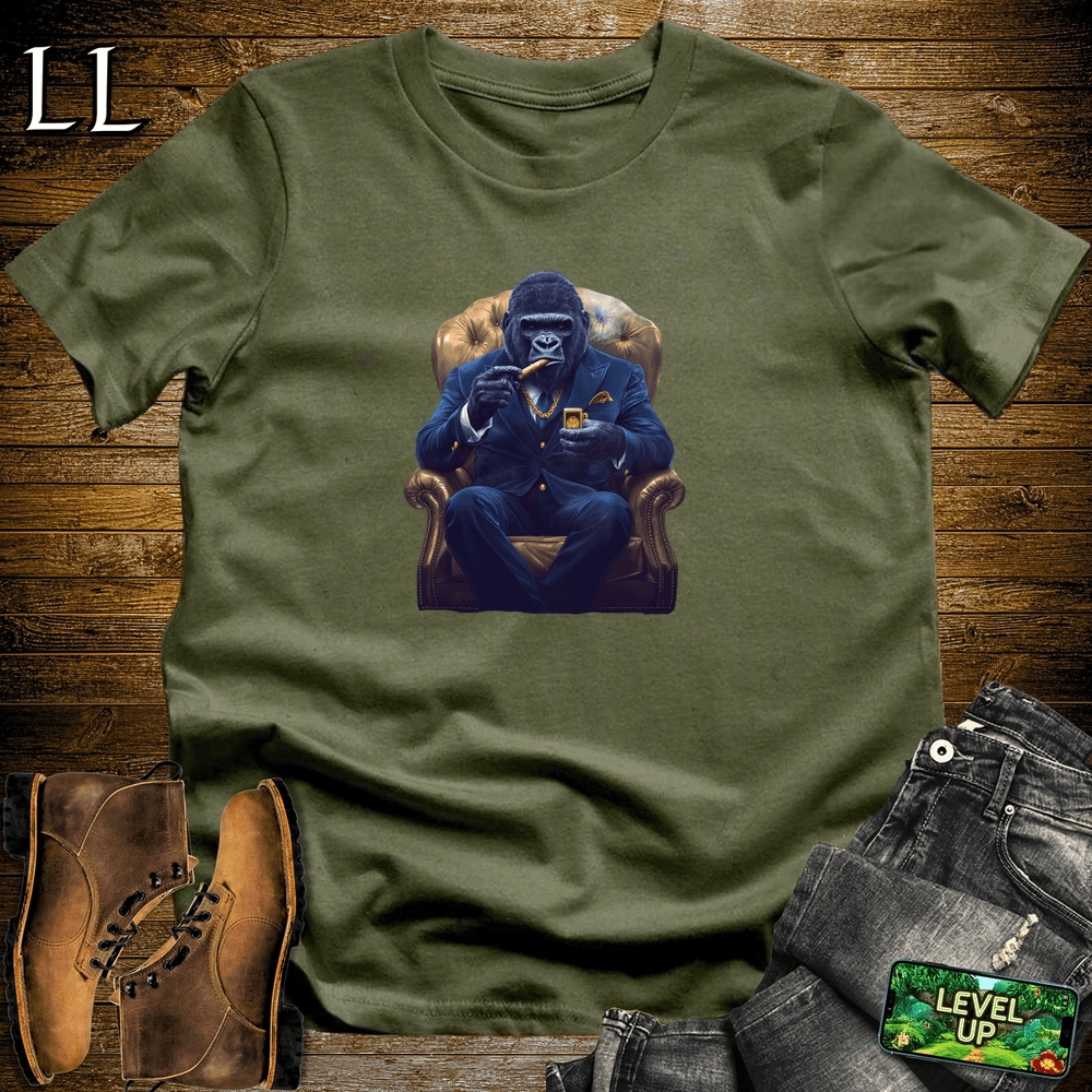 Blue Suit Cigar Gorilla - Military Green - LegacyLayers