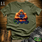 Blueberry Gorilla Softstyle Tee Military Green | Food Lover Tee