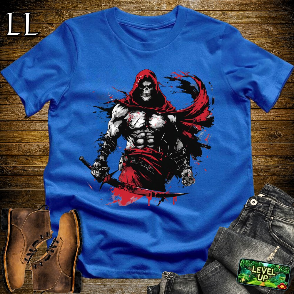 Body Builder Grim Reaper Softstyle Tee - Royal - LegacyLayers