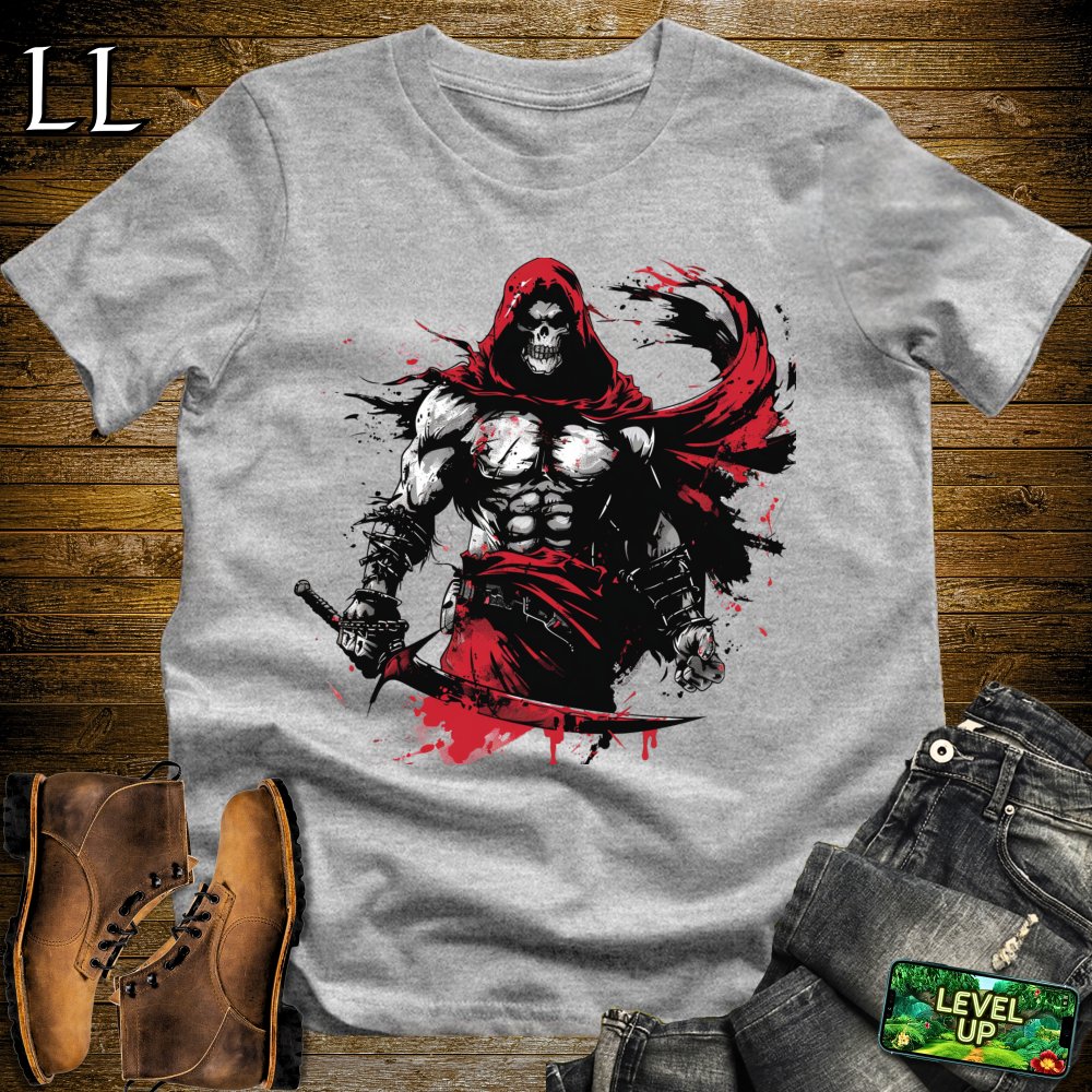 Body Builder Grim Reaper Softstyle Tee - Sport Grey - LegacyLayers