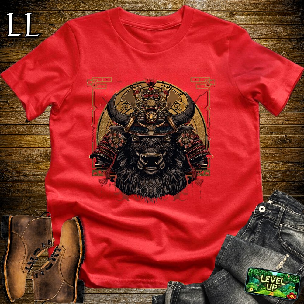 Buffalo Samurai Softstyle Tee - Red - LegacyLayers