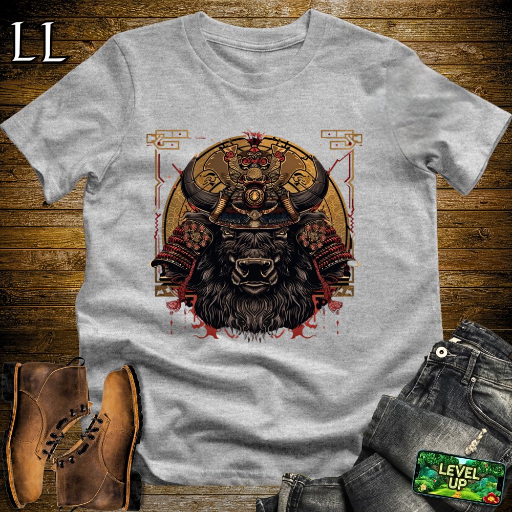 Buffalo Samurai Sport Grey | Strength Animal Tee