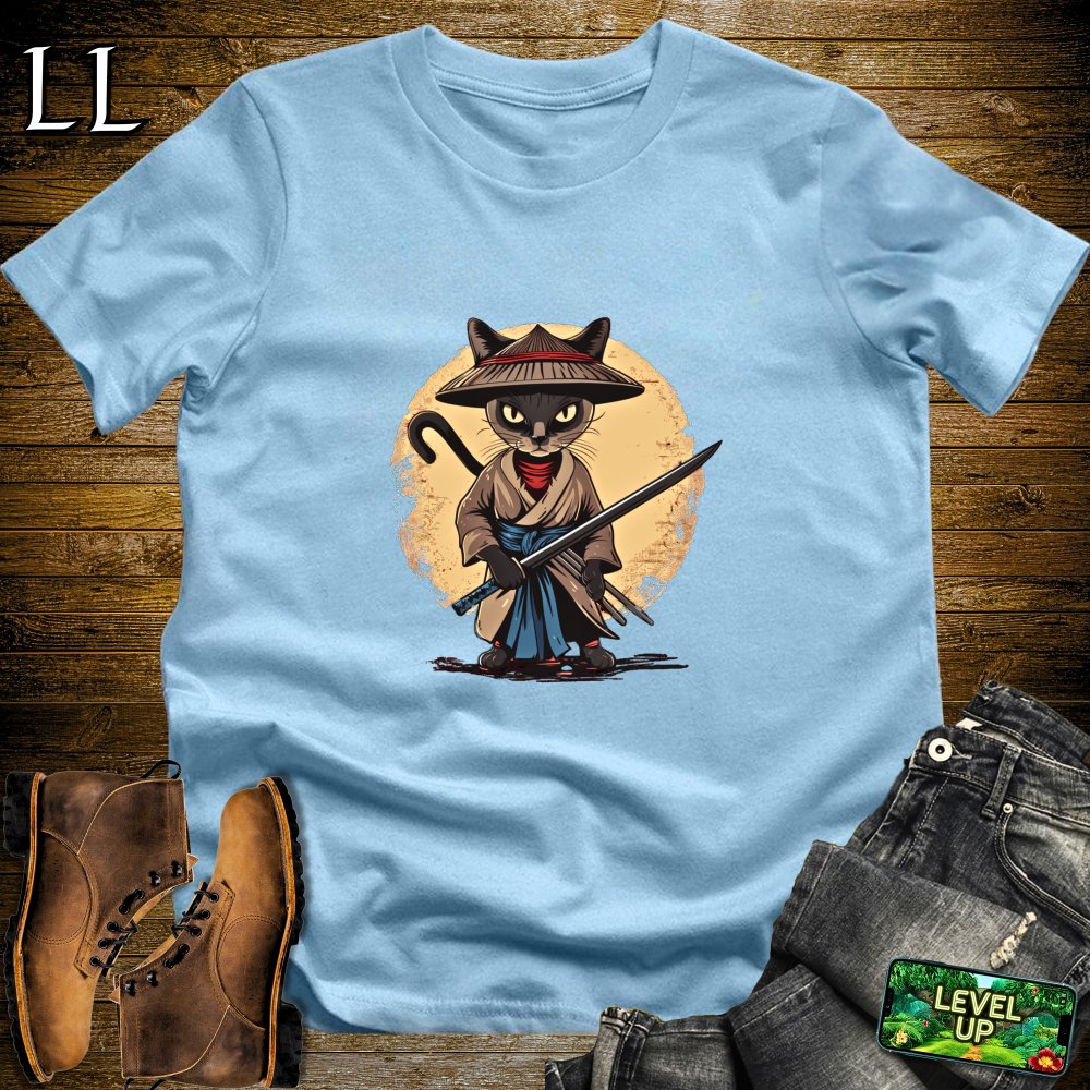 Burmese Cat Samurai Black | Exotic Cat Tee