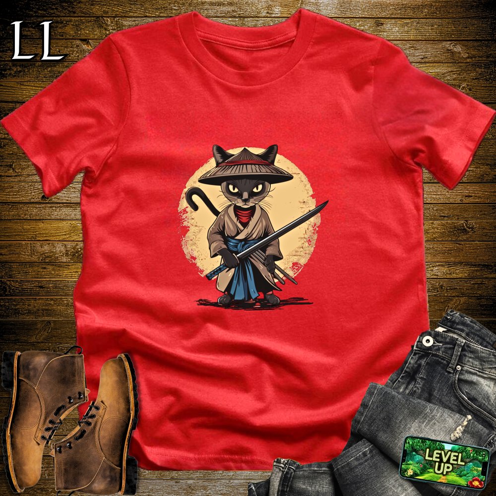 Burmese Cat Samurai Royal Blue | Exotic Cat Tee