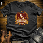 California Cigar Smoker Shield T-Shirt Black | State Cigar Crest Shirt