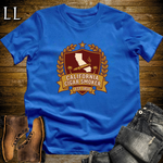 California Cigar Smoker Shield T-Shirt Royal Blue | State Cigar Crest Shirt