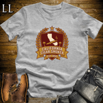 California Cigar Smoker Shield T-Shirt Sport Grey | State Cigar Crest Shirt