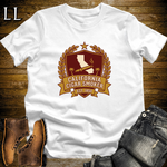 California Cigar Smoker Shield T-Shirt White | State Cigar Crest Shirt