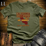 California Cigar Smoker T-Shirt Military Green | State Cigar Shirt