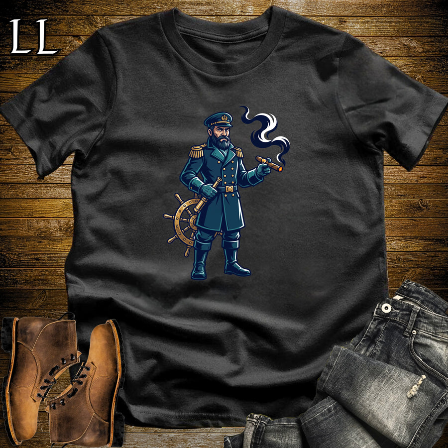 Captain Nemo Deep Sea Cigar T-Shirt Black | Deep Sea Captain Cigar Tee