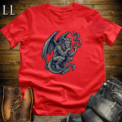 Cathedral Gargoyle Cigar T-Shirt Red | Cathedral Gargoyle Cigar Tee