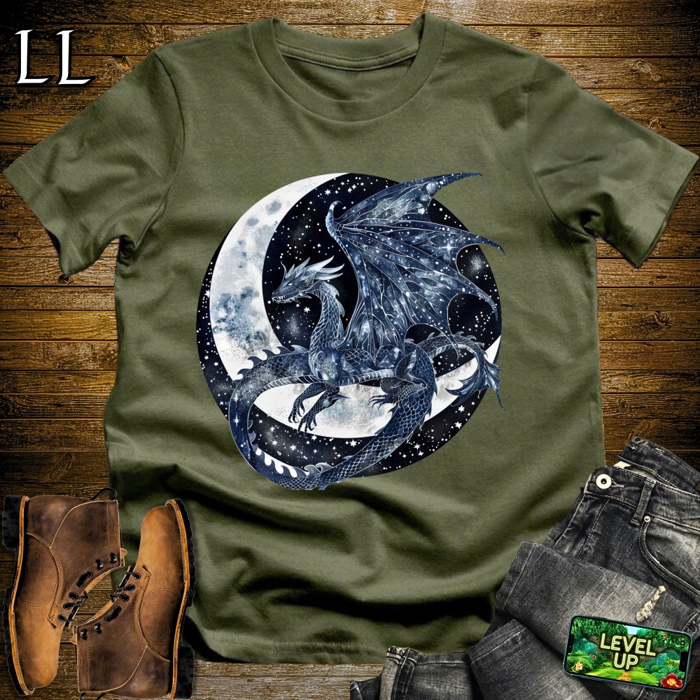 Celestial Dragon Softstyle Tee - Military Green - LegacyLayers