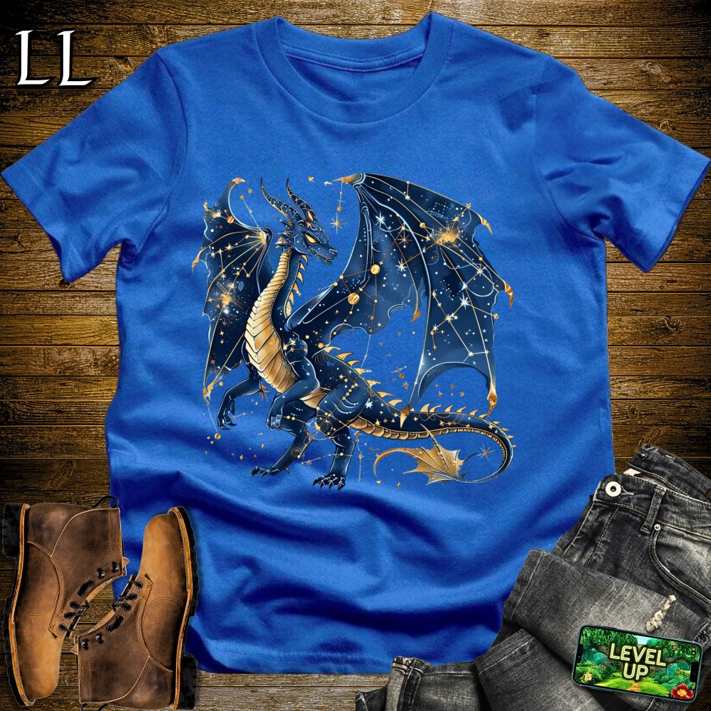 Celestial Star Dragon Softstyle Tee - Royal - LegacyLayers