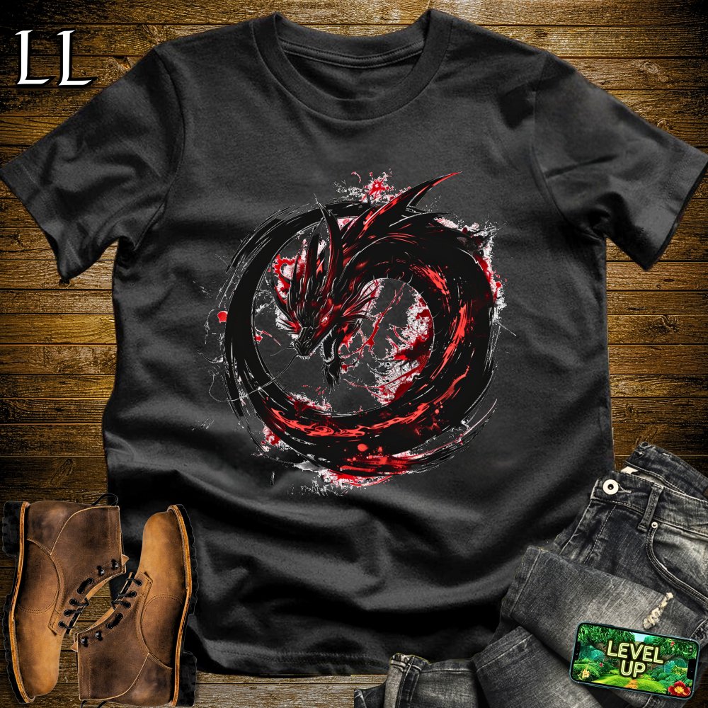 Chaos Dragon Softstyle Tee - Black - LegacyLayers