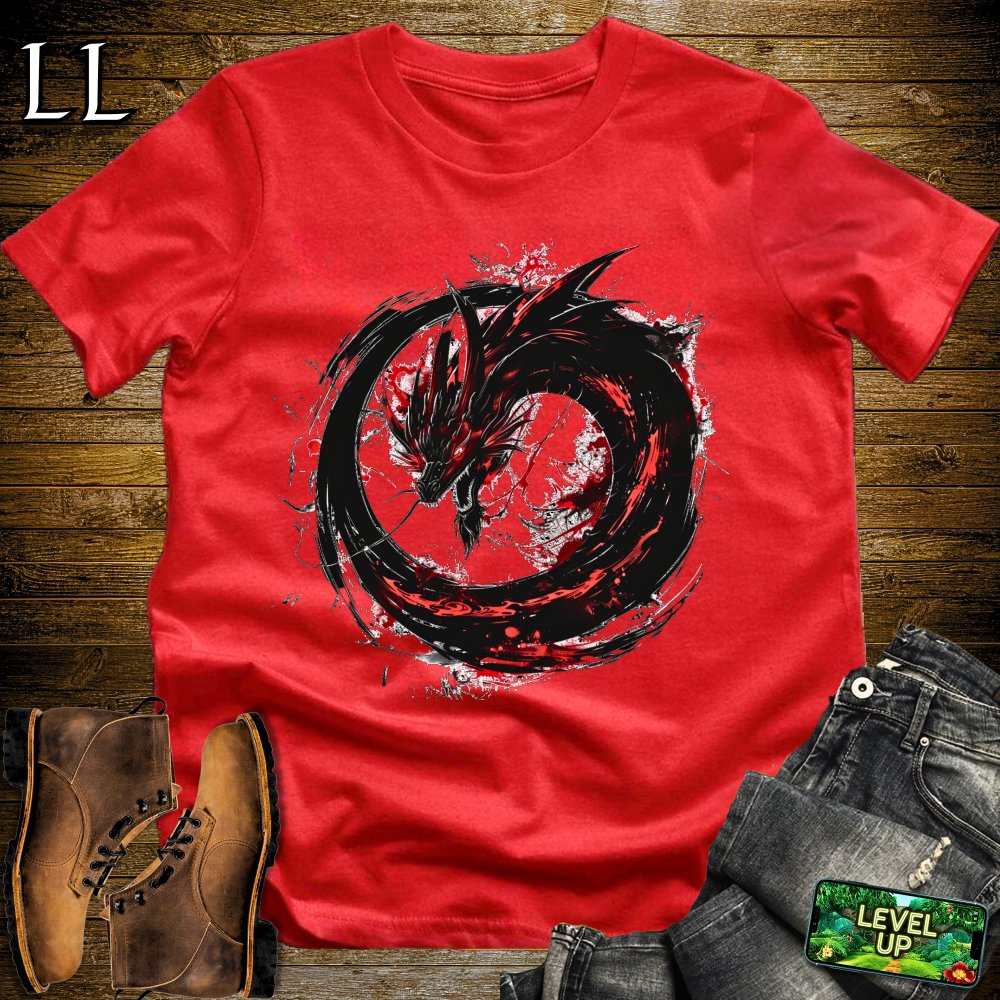 Chaos Dragon Softstyle Tee - Red - LegacyLayers