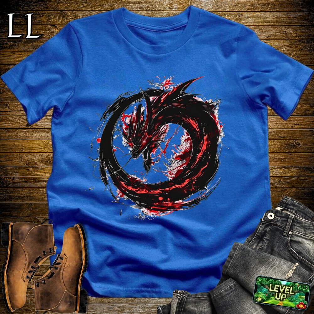 Chaos Dragon Softstyle Tee - Royal - LegacyLayers